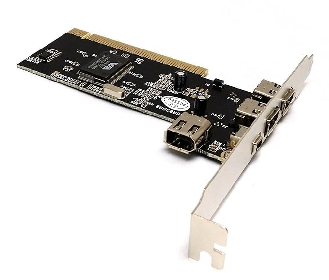 Hexabyte PCI Firewire 400 Card – IEEE 1394a Adapter for Desktop PC – 3-Port Firewire Expansion Card for Video Capture & Audio Devices – Compatible with Windows 11/10/8/7 1