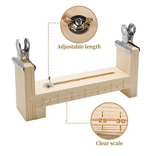 UOIENRT Bracelet Maker, Wooden U Shape Jig Bracelet Making Kit Frame Weaving Braiding DIY Tool Kit, Clear, Onesize 4