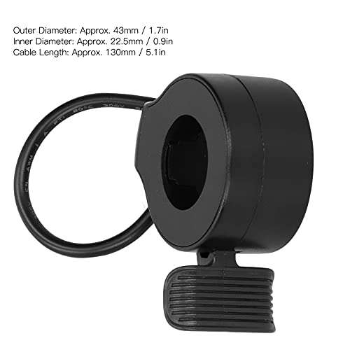 VBESTLIFE Electric Scooter Thumb Throttle Accelerator Hall Sensor Finger Throttle Speed Control for Electric Scooter(Black) 2