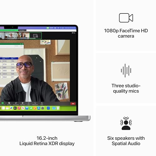 Apple 2023 MacBook Pro Laptop M3 Max chip with 16‑core CPU, 40‑core GPU: Built for Apple Intelligence, 16.2-inch Liquid Retina XDR Display, 48GB Unified Memory, 1TB SSD Storage; Silver 6