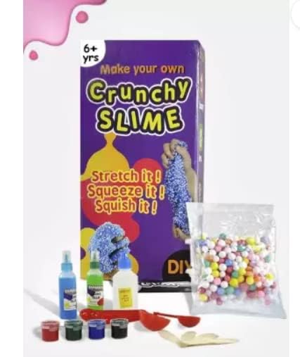 TOYIQ Colorful Crystal Fluffy Cloud Slime Making Kit Game for Kids, Boys and Girls