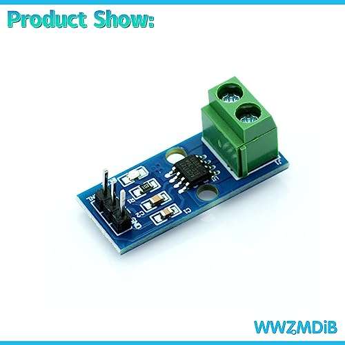 WWZMDiB 3 Pcs ACS712 30A Current Sensor with Indicator Light Compatible with for Arduino Raspberry Pi ESP32 STM 4