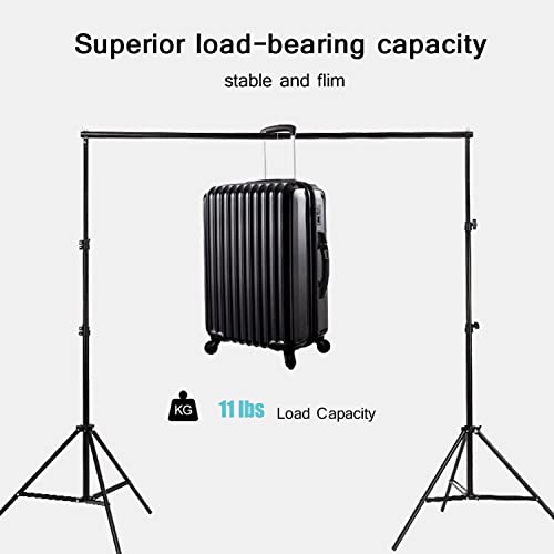 INFIJYON Backdrop Stand, 7X6.5Ft Adjustable Photo Backdrop Stand, Heavy Duty Background Stand with 6 Backdrop Clamps and Travel Bag, for Wedding/Decorations/Photoshoot 4