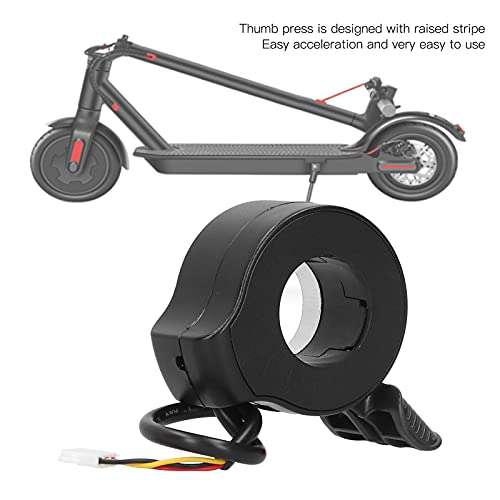 VBESTLIFE Electric Scooter Thumb Throttle Accelerator Hall Sensor Finger Throttle Speed Control for Electric Scooter(Black) 3
