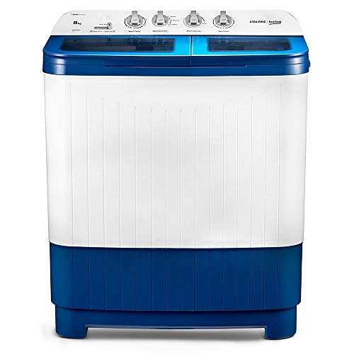 Voltas Beko 8 Kg 5 Star Semi Automatic Top Load Washing Machine (WTT80DBLG, Sky Blue) 2