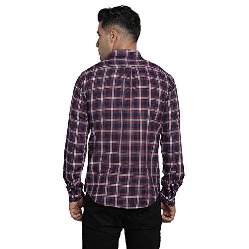 Red Tape Men's Checkered Regular Fit Shirt (RFS0168A_Red M) 4