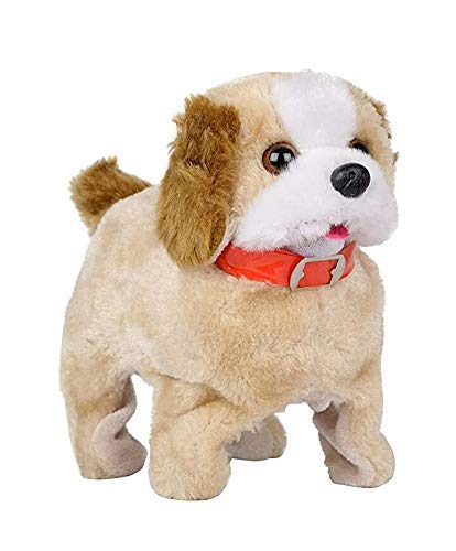 JB ENTERPRISE Barking, Waging Tail, Walking and Jumping Puppy, Battery Operated Back Flip Jumping Dog with Sound and Music Best Gift for Toddlers and Kids