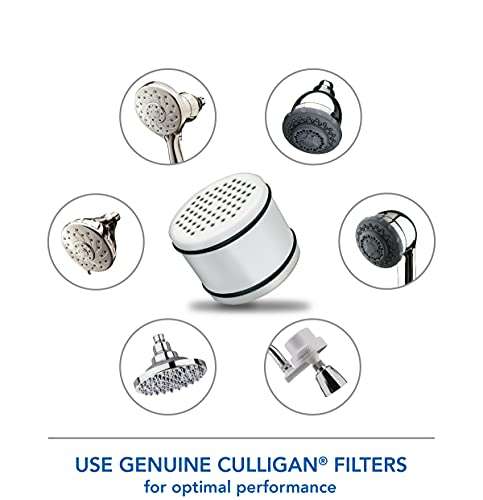 Culligan WHR-140 WTR FiltrationCartridge Shower Filter Replacement Cartridge, 1 Count (Pack of 1), White 2