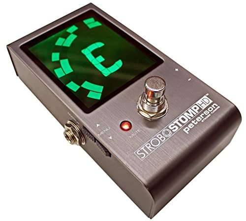 Peterson Tuners SS-HD StroboStomp Bundle HD Guitar & Bass Pedal w/ 12x Picks & Liquid Audio Polishing Cloth True Strobe 0.1 Cent Accuracy 2