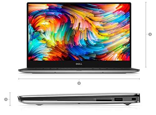 Dell XPS 13 9360 Laptop - 13.3" Anti-Glare InfinityEdge Touchscreen FHD (1920x1080), Intel Quad-Core i5-8250U, 256GB NVME PCIe M.2 SSD, 8GB RAM, Backlit Keyboard, Windows 10 (Rose Gold) 2