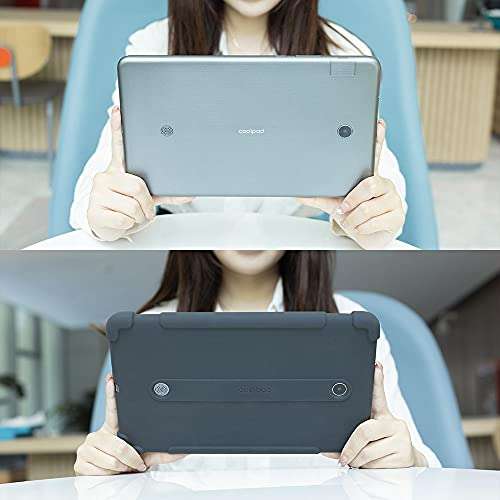 Coolpad Tablet 10" HD Android 10 Tablet, Qualcomm 64bit Processor, Drop Protection, 32GB Storage, 3GB RAM, Quick Charge 3.0, Medieval Gray,3667AT (Tasker 10" 3GB/32/GB) 5