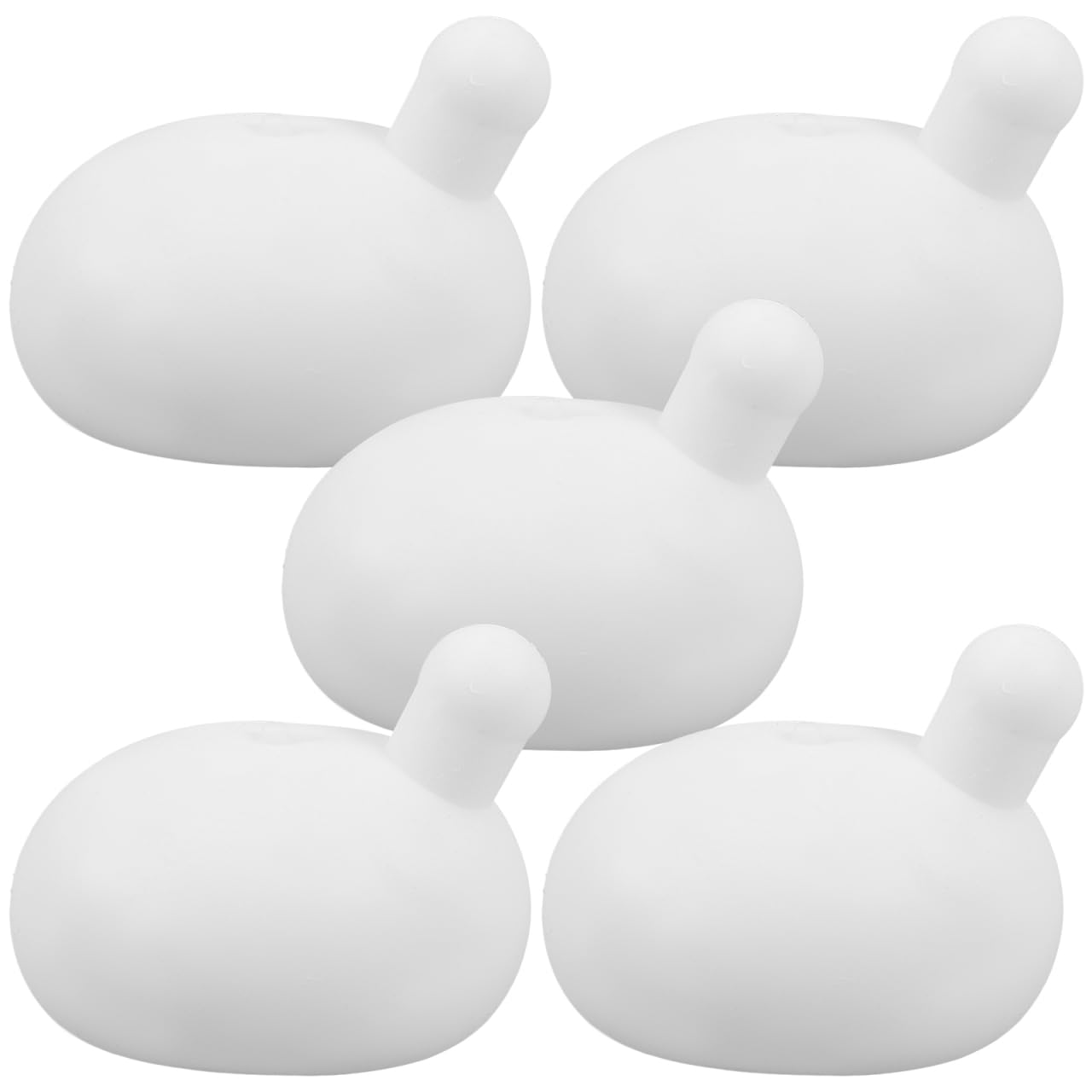 UPKOCH 5PCS Press Bubble Insert for DIY Doll Making, Squeeze Stress Relieving Toys Sensory Play Accessories, Replacement Bubbles for Crochet Amigurumi (White)