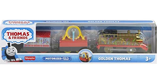 Fisher-Price Thomas & Friends Trackmaster Golden Thomas, Motorized Train Engine for Preschoolers Ages 3 Years & Older 6