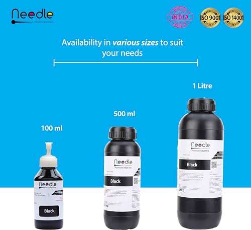 Needle High Yield Inkjet Cartridge Ink Refill Compatible for HP and Canon Cartridge Printers (3 x Black) 5