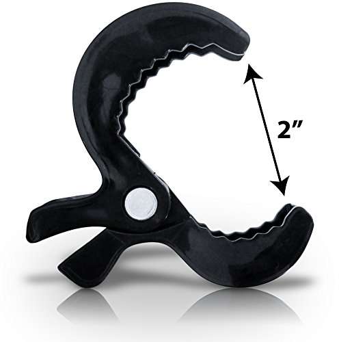 Stroller Clips to Hook Muslin Sun Shade to Canopy, Car Seat Cover Clip, Nursing Cover, Pram Toy Holder, Blanket Clamp - Best Baby Shower Registry Gift - Buggy Accessory 4