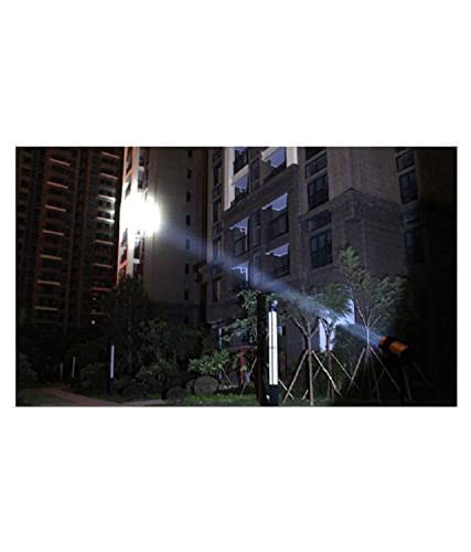 D-tone® ABS 125W Torch Lights Rechargeable Cum Lantern 4-in-1 with 3500mAh Battery, Long Range LED, Side Light, Lantern, Blinker Multicolor Torch 6