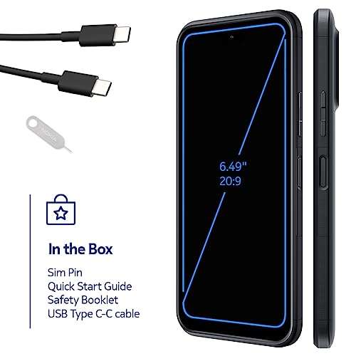 Nokia XR21 5G | Android 12 | Unlocked Rugged Smartphone | Dual SIM | US Version | 6/128GB | 6.49-Inch Screen | 64MP Dual Camera | Midnight Black 6