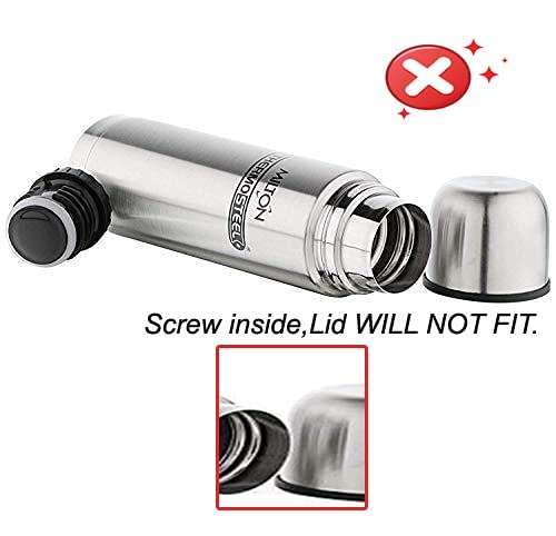 Dharam Paul Traders ® Original lid for Milton Hot and cold flask FLIP LID, 350 ML and 500ML .,BLACK, ONLY INNER LID. 3