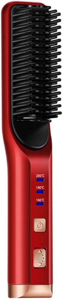 NANZU Heating Straight Hair Brush Fast Styling Portable Hair Flat Irons Straightening Comb USB Rechargebattery 1