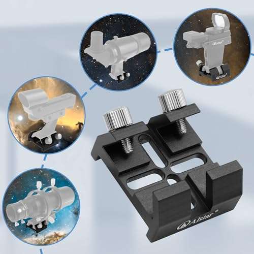 Alstar Universal Dovetail Base for Finder Scope - Ideal for Installation of Finder Scope, Green Laser Pointer Bracket 5