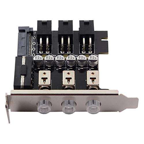 chenyang 3 SATA HDD SSD Hard Drive Power Switch Selector Module Control System with 80mm Low Profile Bracket 4