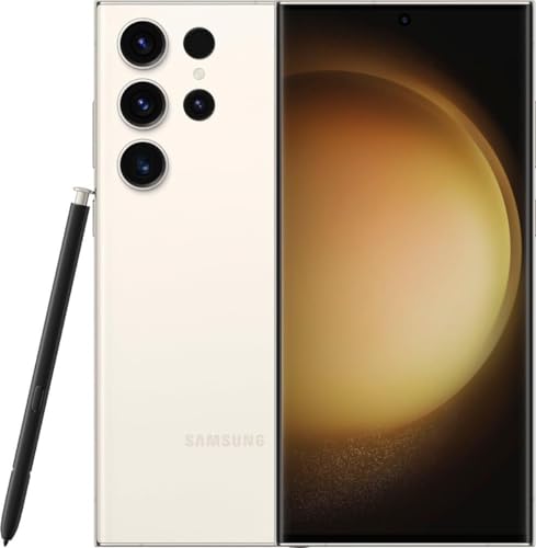 Samsung Galaxy S23 Ultra 5G SM-S918B/DS 512GB 12GB RAM, 200 MP Camera, Factory Unlocked, International Version (Cream) 1