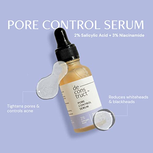 Deconstruct Oil Control Combo | 10% Niacinamide & 0.3% Alpha Arbutin and 2% Salicylic Acid & 3% Niacinamide | For All Skin Types | 30ml each | Pack of 2 4