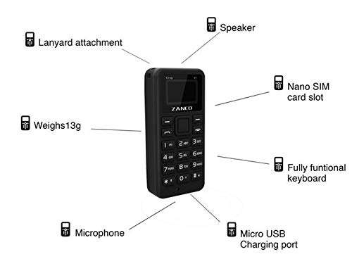 Zanco Tiny t1 World's Smallest GSM Phone with Voice Changer (Limited Stock Available) 3