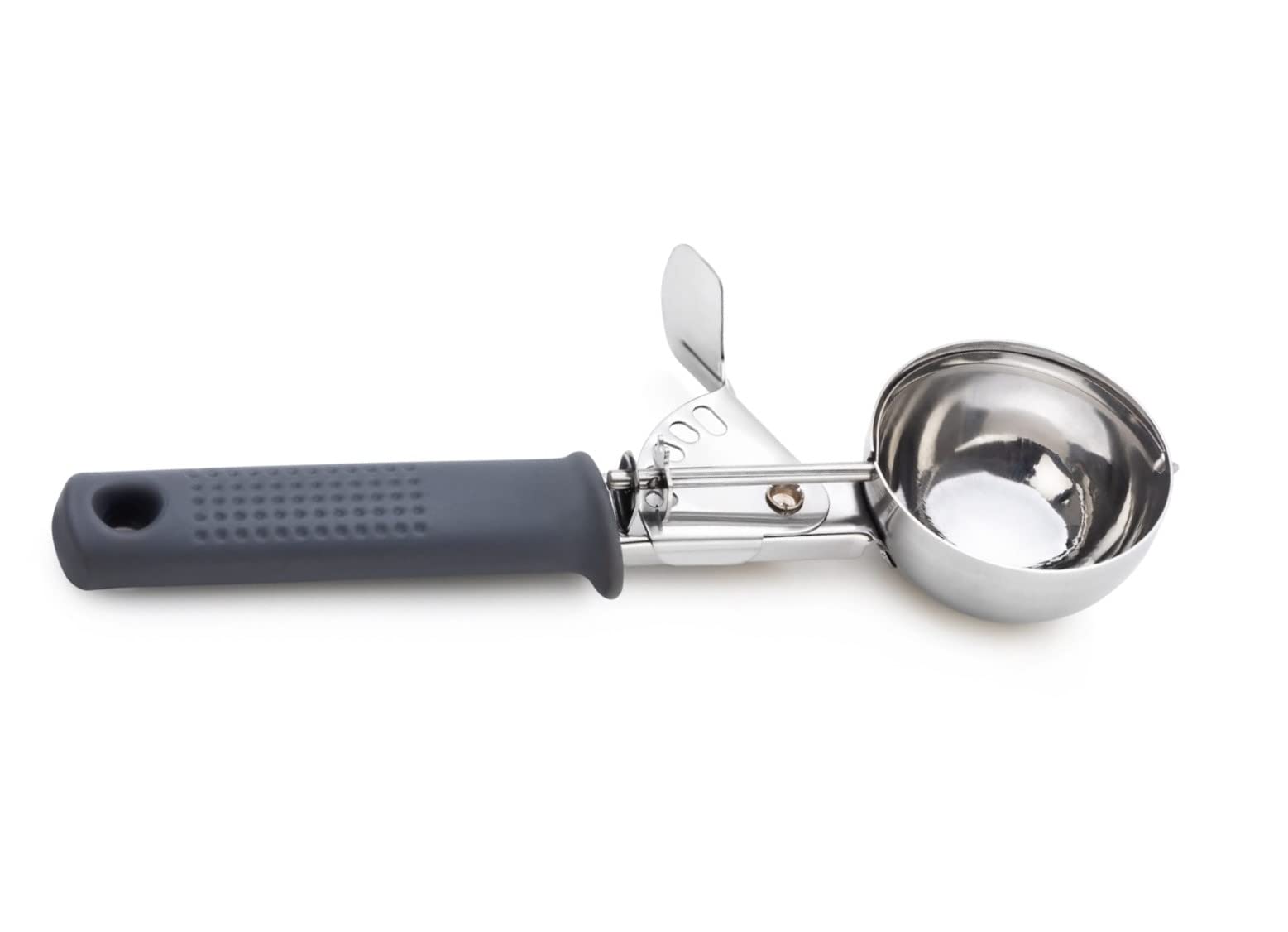 ARTO Ice Cream Scoop | Push Button | Stainless Steel | Firm Grip Food Grade Rubber Handle 3