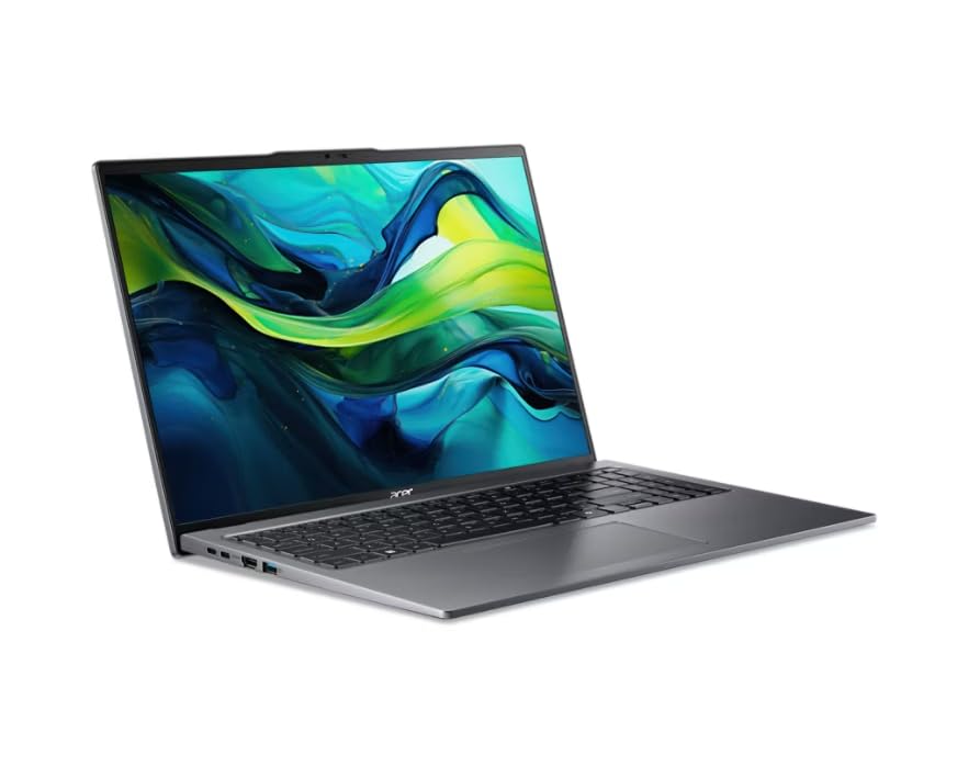 acer Swift Go Laptop, 2024, 16" 1920 x 1200 Touch, Intel-16 Core Ultra 9 185H, 32GB LPDDR5, 1TB SSD, Windows 10 Pro, Backlit KB, Wi-Fi 6E, Bluetooth 5.1, Thunderbolt 4, 1440P Camera, Steel Gray 2