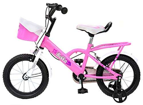 DROOPY 14 INCH TUBELESS Steel Kids Cycle 4 to 6 Years Kid Bella Pink Kids Cycle 5