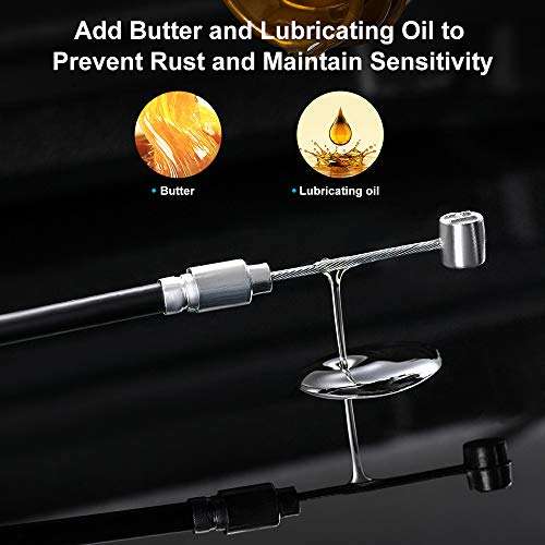 Deapher Premium Bike Brake Cable Kit - 1 Pair Front/Rear Brake Cables with Housing for Mountain MTB Bike and Common Bicycles - High-Performance Brake Wire & Line (Black) 5