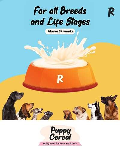 ROBUST Puppy Cereal Recipe(Original Recipe) | Daily Food for Puppies & Kittens | with Probiotics & Natural Ingredients | 100% Vegetarian | New Pack (450g) 2
