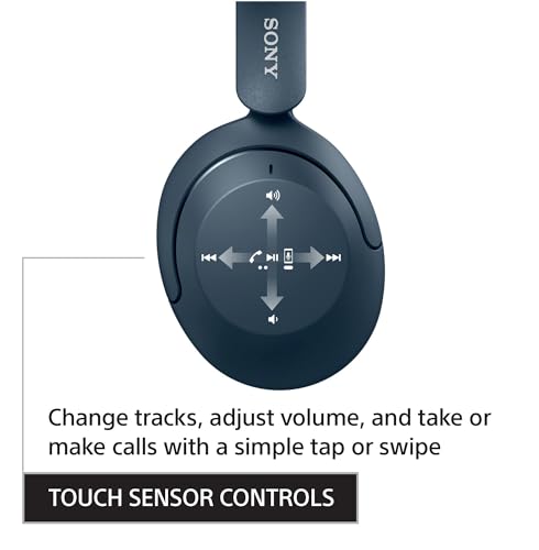 Sony WH-XB910N Extra BASS Noise Cancellation Headphones Wireless Bluetooth Over The Ear Headset with Mic, Alexa Voice Control, Google Fast Pair, AUX & Swift Pair, 30Hrs Battery Life (2022 Model)-Blue 6