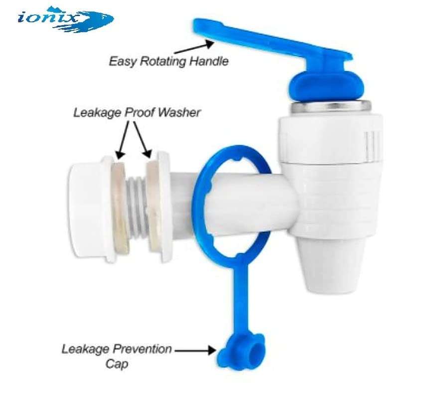 2 Pieces Tap for RO Water Purifier, Compatible With Kent/Dolphin, Swift, Aquafresh/Many Assembled/Branded RO's - White (Pack of 2) 6