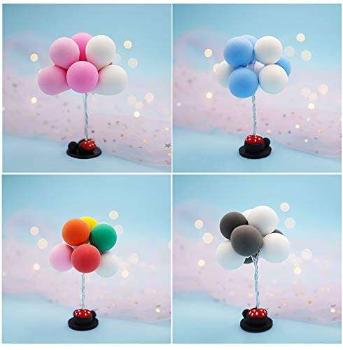 Geekmonkey Rubber Car Decoration Balloon Bouquet Ornament Mickey Base Toy Car Ornaments Auto Interior Accessories Decoration Birthday Gift (1 Pc), Multicolor 3