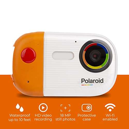 Polaroid Underwater Camera 18mp 4K UHD, Polaroid Waterproof Camera for Snorkeling and Diving with LCD Display, USB Rechargeable Digital Polaroid Camera for Videos and Photos 2