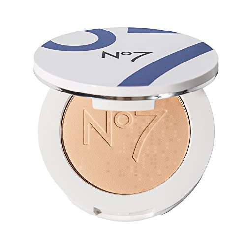 No7 Lift & Luminate Triple Action Powder - Medium - Pressed Makeup Setting Powder for Face - Compact Setting Powder Reduces the Appearance of Fine Lines & Enhances Glow (10g) 1