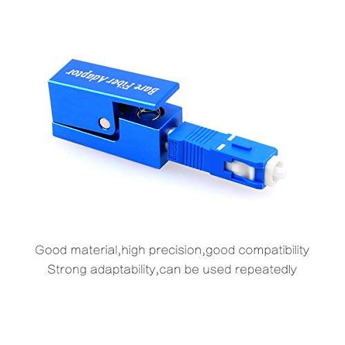 KELUSHI 1PCS New Hot Fiber Optic Connector Sc type Square Adapter （blue）. 3