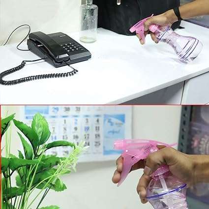 OLIFIN Plastic Spray Bottles 16 oz, Professional Sprayer with Adjustable Nozzle for Cleaning Solutions, Kitchen, Hair, Plants, Leak Proof Fine Mist Bottle Pack of 2 4