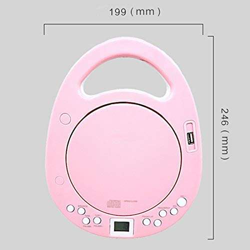 Portable CD, MP3 U Disk Student English Learning Machine Fetal Education Player, Support Speaker Mp3 Disc Prenatal Education Machine,Black 3