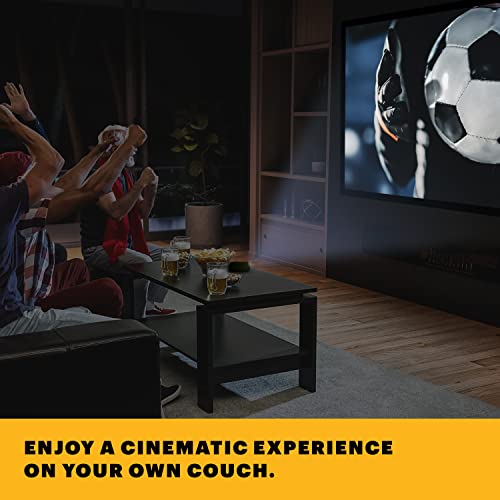 KODAK Projector Screen | 100” Fixed Frame Home Projection Screen with Black Velvet Frame, Durable PVC & Wall Mount Kit | 160° View Angle, 16:9, 1.1, Full HD 4K 8K & Active 3D Ready for Movies & Gaming 3