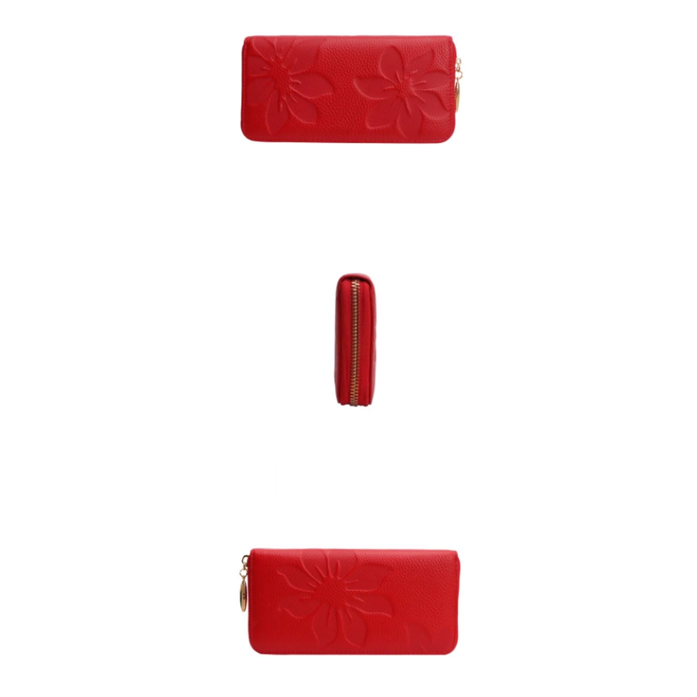 OEIPSMK Wallets Handbags Women's Genuine Leather Money Clips Money Organizers Coin Purses Pouches Business Card Cases (Size : Black), Yellow 3