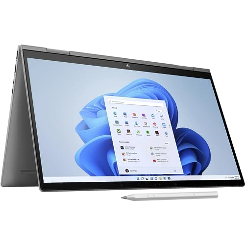 HP 2023 Envy x360 2-in-1 15.6” FHD IPS Touch Laptop 10-Core Intel Core i7-1355U Iris Xe Graphics 32GB DDR4 1TB NVMe SSD 2xThunderbolt4 WiFi AX BT Webcam HDMI Backlit KB Windows 11 Home w/RE USB 1