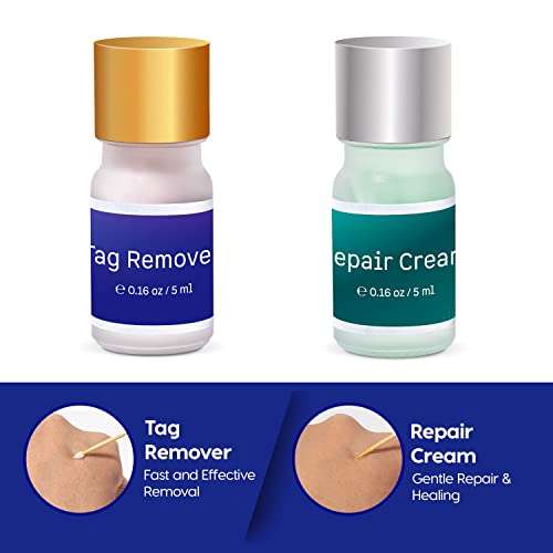 Skin Tag Removal Treatment-Skin Tag Remover-Made of Natural Plant Extracts-Simple and Easy to Apply Skin Tag Remover & Mole Corrector and Repair Lotion Set 3