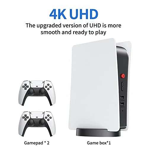 64G UHD 4K Built-in 15000 Games 2.4G Wireless Controller 9 Simulators HDMI Double Joystick Built-in Stereo for PS5 Handle Game Console 5