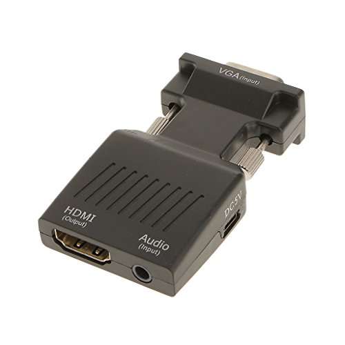 Generic VGA Male to HDMI with Audio HD Video Cable Converter Adapter 1080P for PC TV Laptop DVD 3