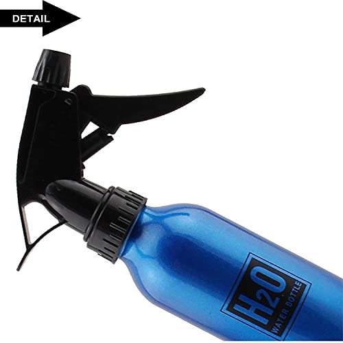 Ritmo Aluminum spray bottle from Cestval, fine spray mist, can be operated by hand, for hairdressing salons and gardens, for moistening hair and plants or for caring for pets, Multi Color 6
