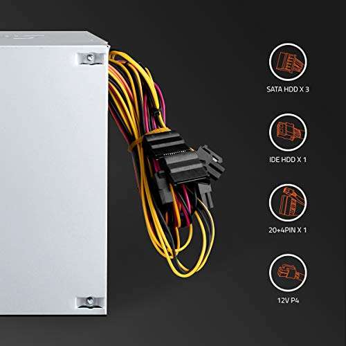 Artis VIP 400R12 Plus 400W SMPS Power Supply Unit with Lager12cm Fan (Silver) 4