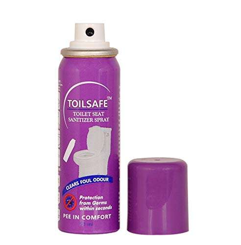 ToilSafe Toilet Seat Sanitizer Spray (50 ml) (Pack of 2) 5